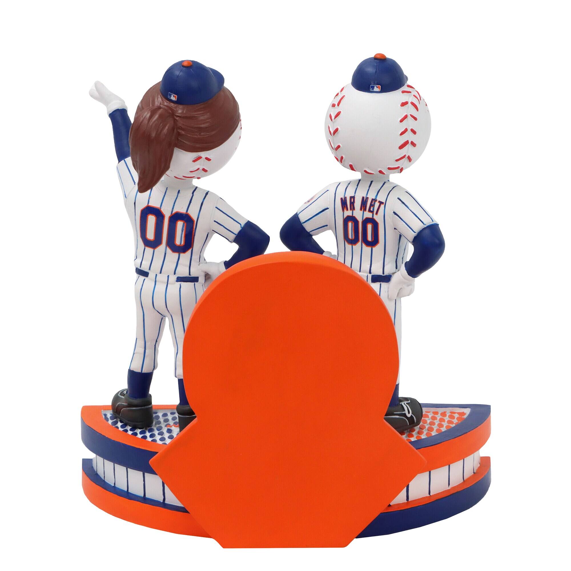 Alt View 1. FOCO - Mr. & Mrs. Met 5" Mascot Elite Icon Bobblehead - Multicolor.