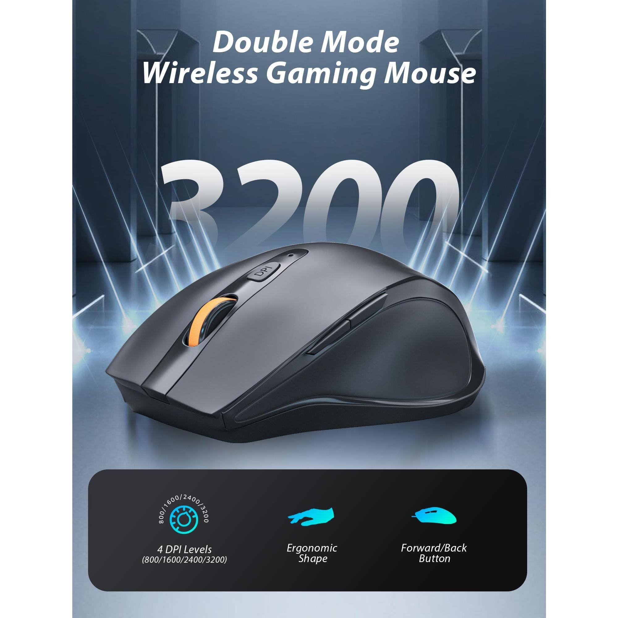 Earthley Blooms Wireless Mechanical Gaming And Mouse Rgb Backlit Blue ...