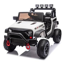 Boyel Living - 3+ 24V Kids Ride On UTV with Parents Remote Control 4Wheel Shock Absorption - White