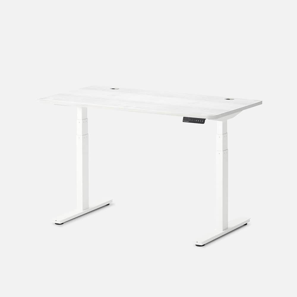 Autonomous - SmartDesk 2 Electric Standing Desk 53x29 - 3-Stage - White Oak