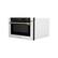 Angle. ZLINE - Autograph 24 in. 1.2 cu. ft. Built-in Microwave Drawer in Stainless Steel and Champagne Bronze Helix Handle - Stainless Steel.