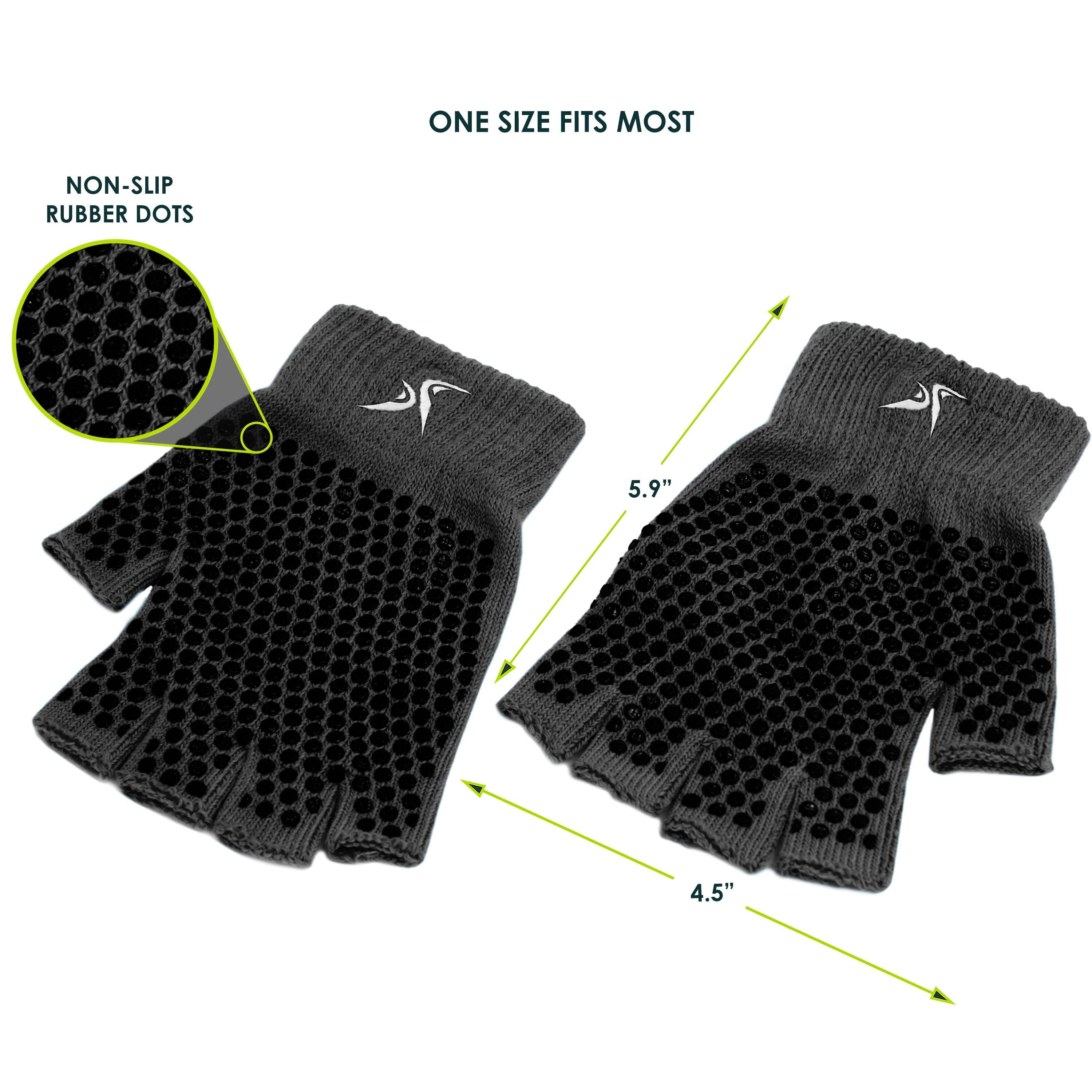 ONE SIZE FITS MOST, NON-SLIP RUBBER DOTS, 5.9", 4.5"