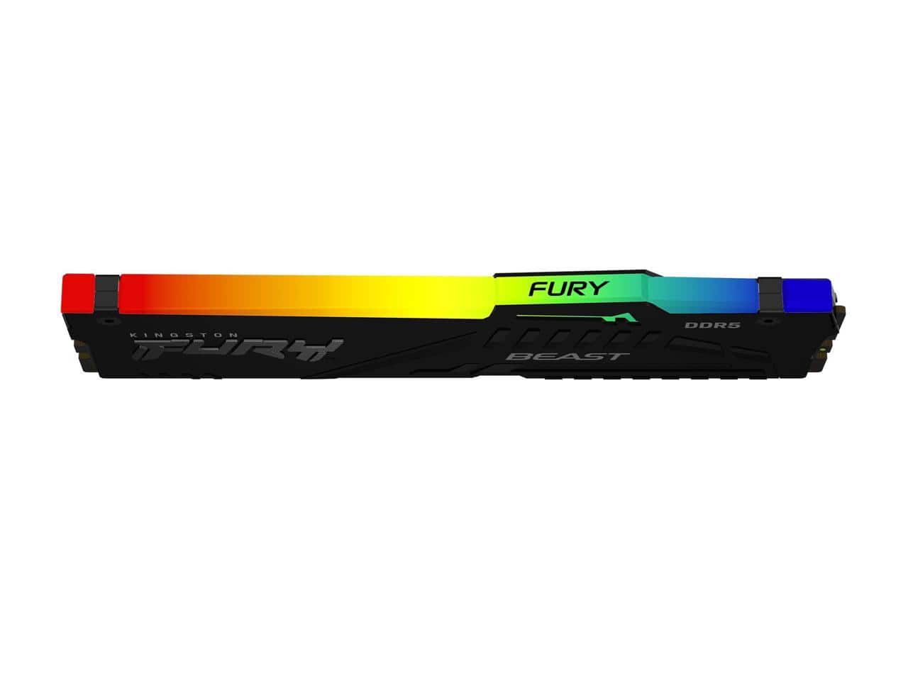 Kingston FURY Beast RGB 64GB PCメモリ DDR5 Kingston FURY™ Beast DDR5 RGB メモリ – 8GB, 16GB、32GB、64GB