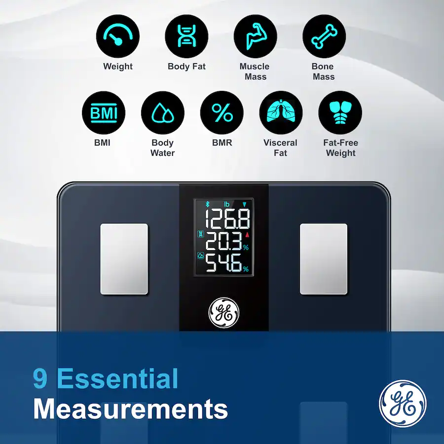 GE Smart Scale for Body Weight and Fat Percentage, Digital