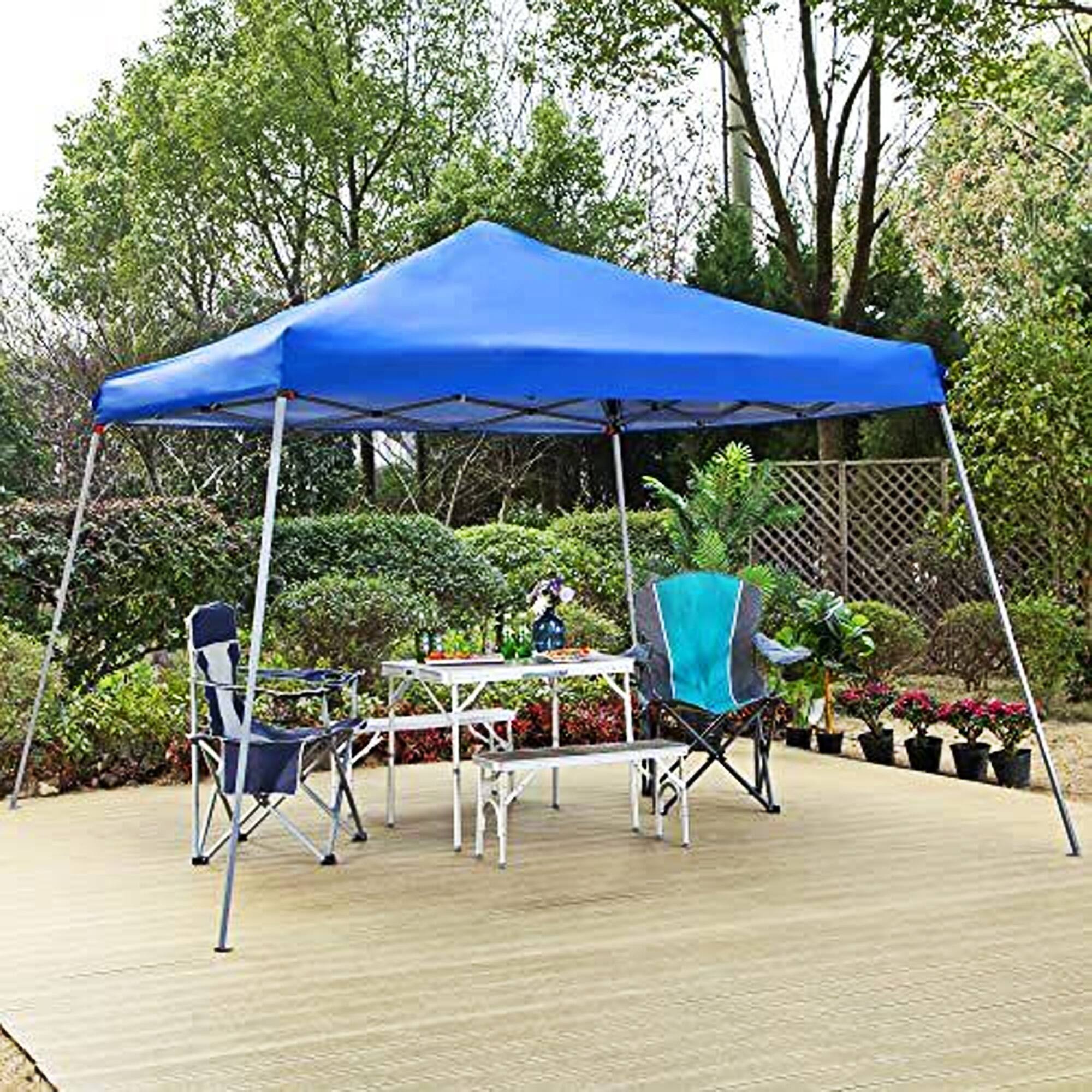 Alt View 2. Caravan Canopy - Caravan Canopy Pop-Up Tent V Series 2 12 x 12 ft Slanted Leg Instant Shade, Blue - Blue.