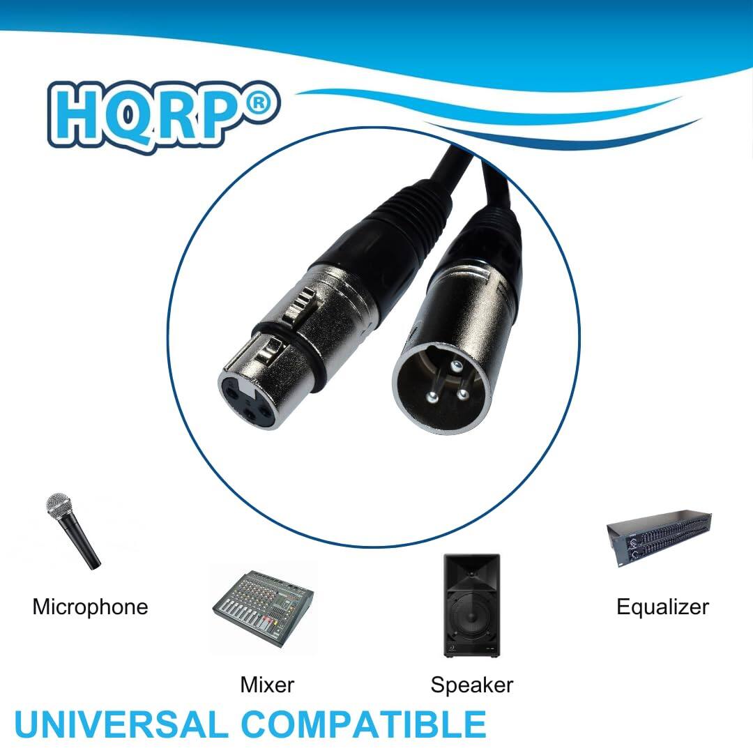 HQRP 2 C Microphone Equalizer Mixer Speaker UNIVERSAL COMPATIBLE