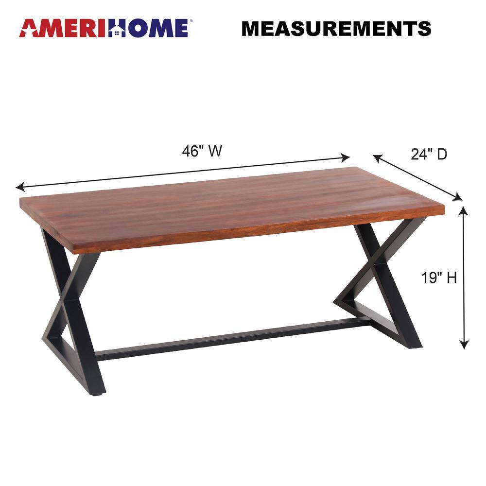 AMERIHOME MEASUREMENTS 46" W 24" D 19" H