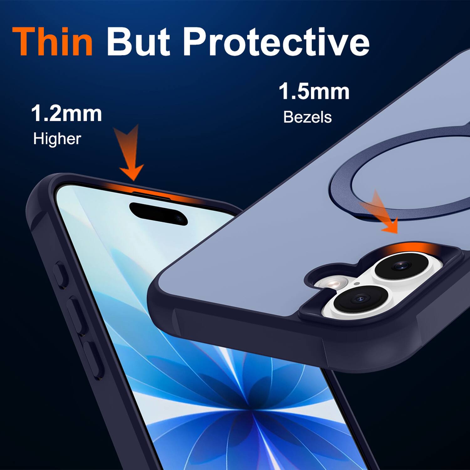 Thin But Protective

1.2mm Higher

1.5mm Bezels
