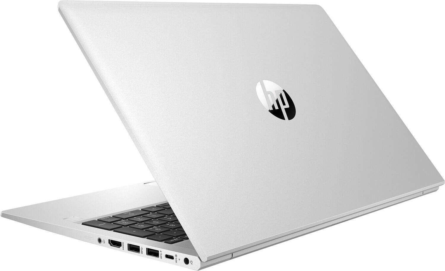 Back. HP - HP 450 G9 15.6" Refurbished Laptop - Intel Core i5-1235U with 16GB RAM - Intel Iris Xe Graphics - 512GB NVMe - Silver.