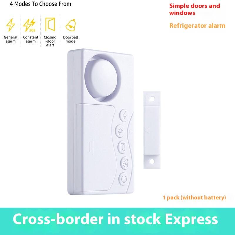 4 Modes To Choose From

- General alarm
- Constant alarm
- Closing-door alert
- Doorbell mode

Simple doors and windows

Refrigerator alarm

1 pack (without battery)

Cross-border in stock Express