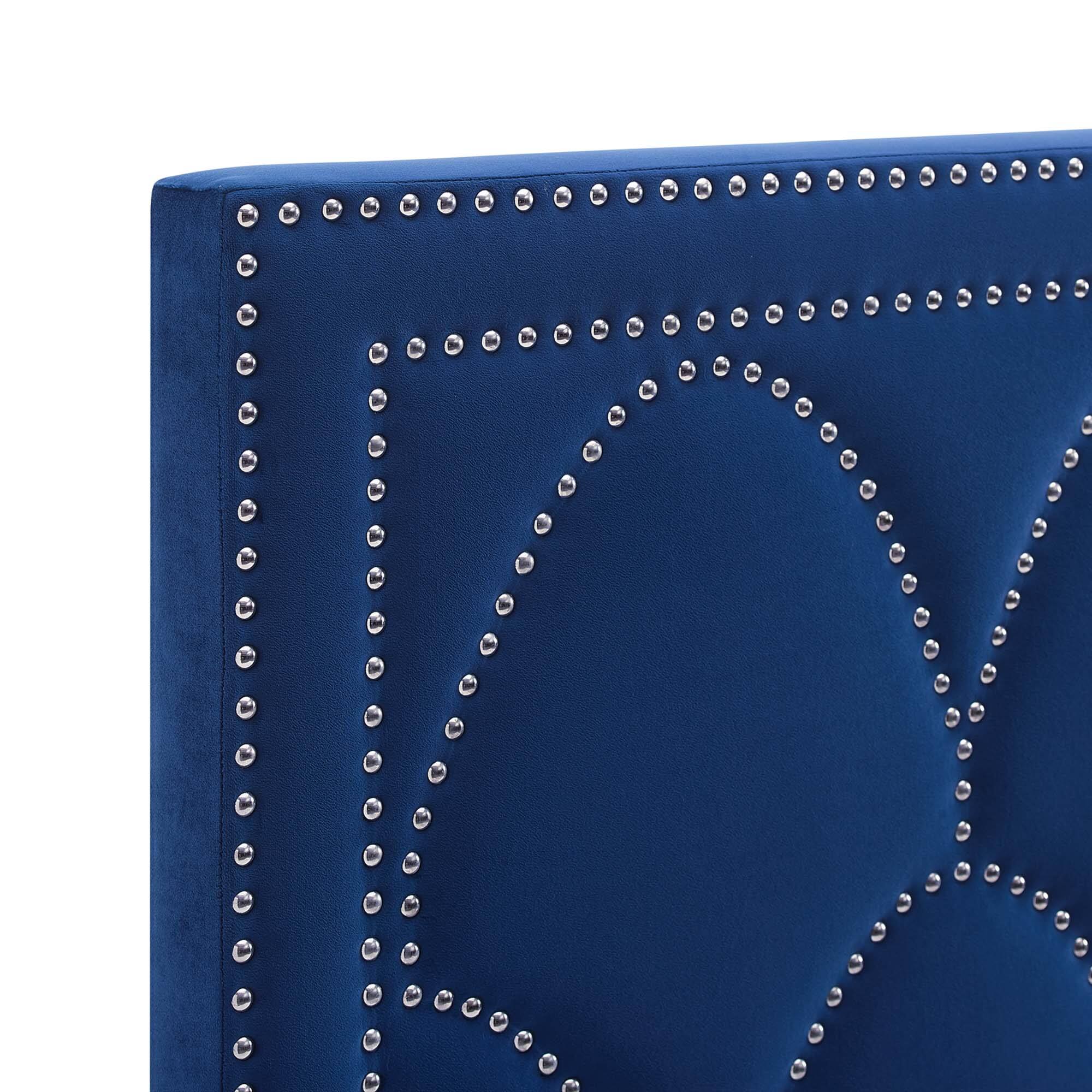 Alt View 2. Modway - Greta Performance Velvet Twin Headboard by Modway - Navy.