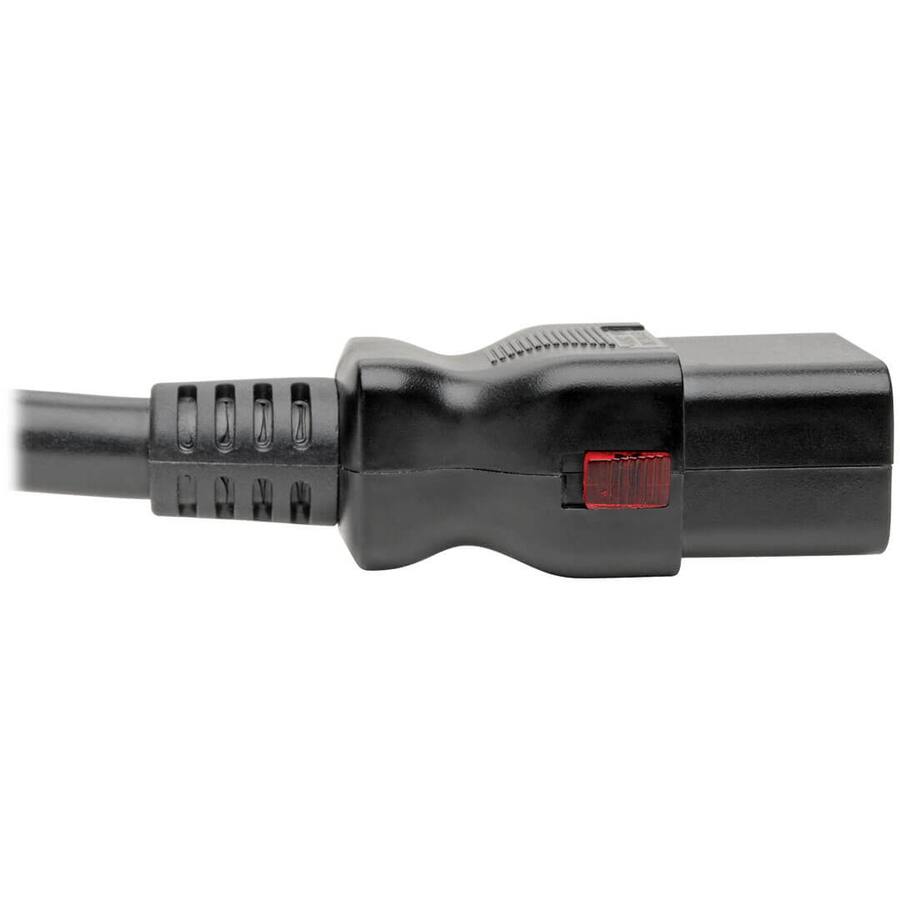 Alt View 4. Tripp Lite - Eaton Tripp Lite Series Power Extension Cord, Locking C19 to C20 - Heavy-Duty, 20A, 100-250V, 12 AWG, 6 ft. (1.83 m) - Black.