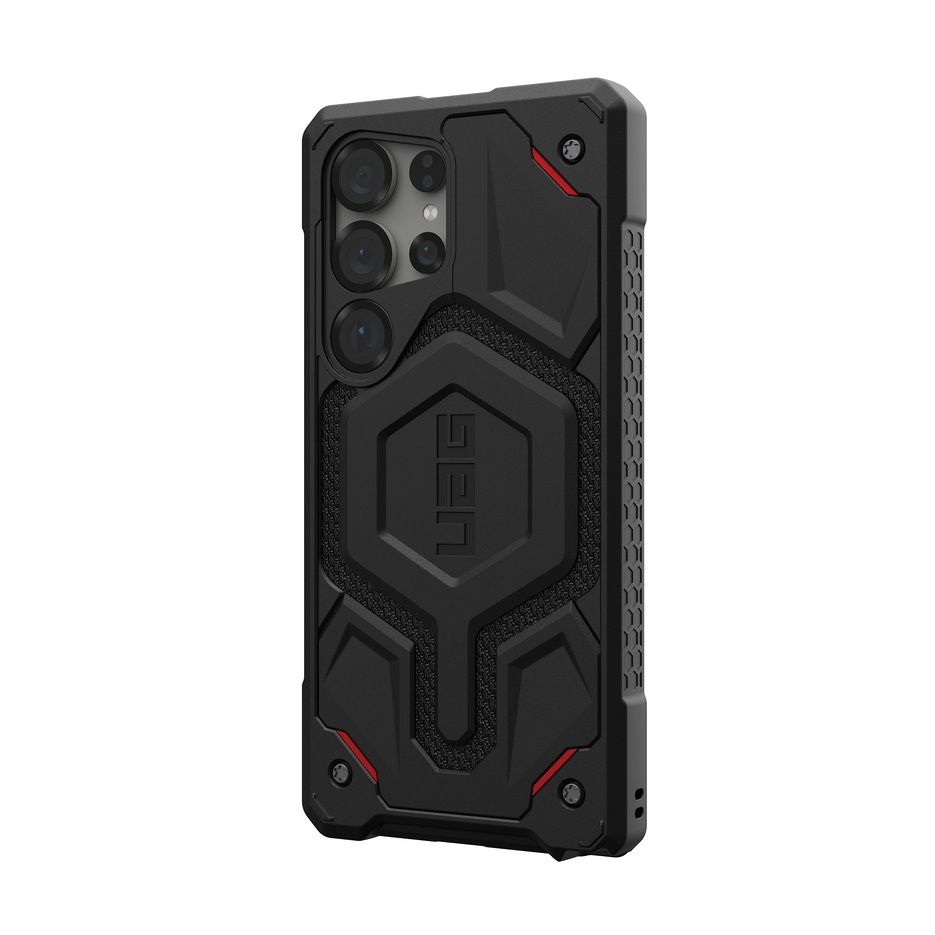 Alt View 1. UAG - Monarch Pro Series Case with Magnet for Galaxy S25 Ultra - Kevlar Black.