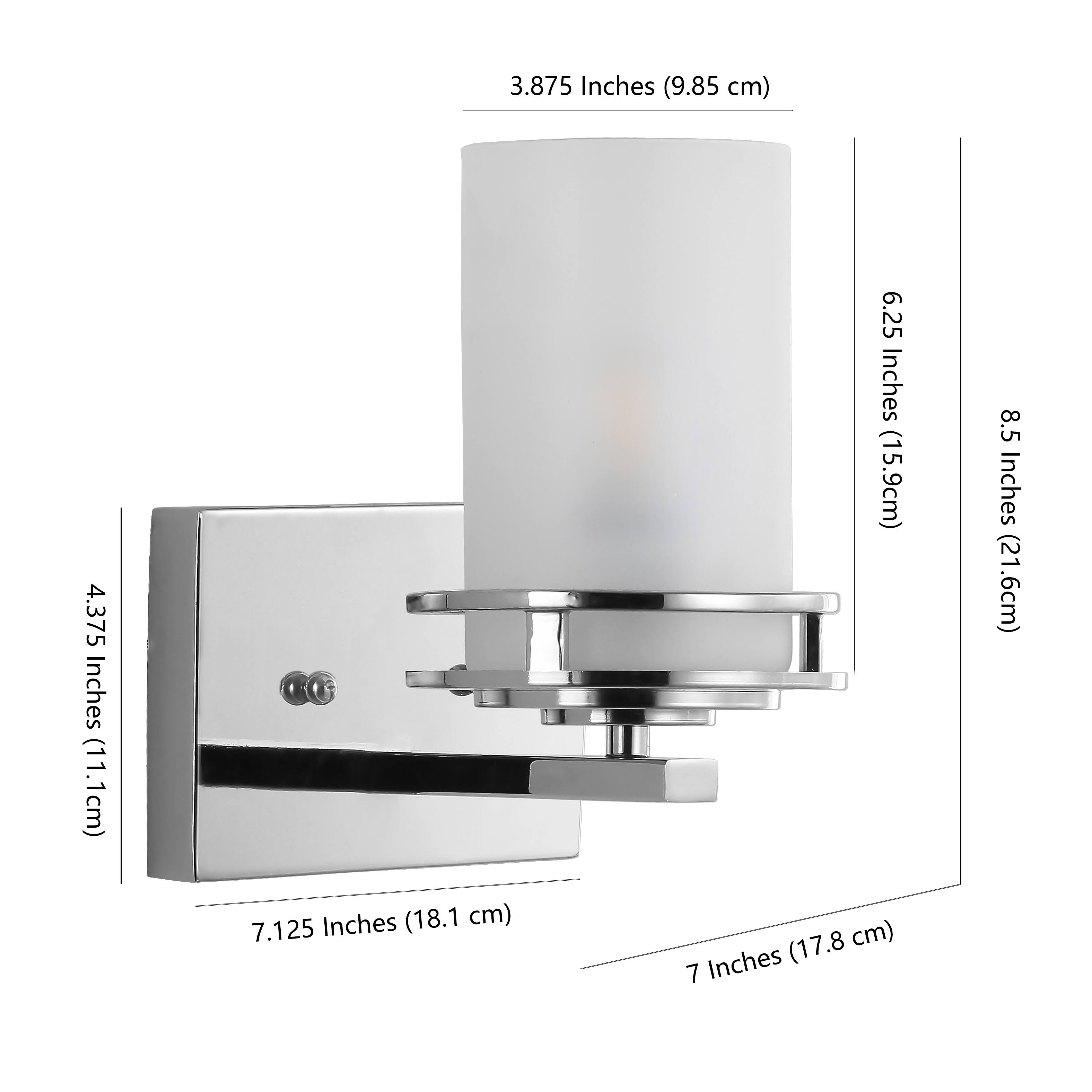 3.875 Inches (9.85 cm)  
4.375 Inches (11.1 cm)  
6.25 Inches (15.9 cm)  
8.5 Inches (21.6 cm)  
7.125 Inches (18.1 cm)  
7 Inches (17.8 cm)