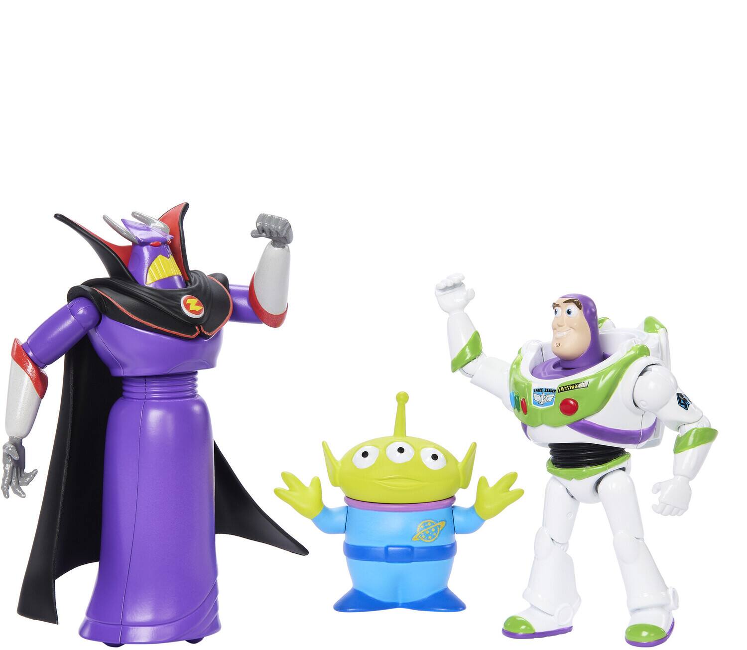 Alt View 3. Mattel - Mattel - Disney/Pixar Storytellers Toy Story Buzz, Zurg, Alien 3-Pack   - Collectibles - Multicolor.