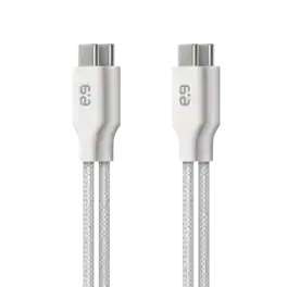 PureGear - 2-Pack USB-C to USB-C Braided Cables - 6FT - White
