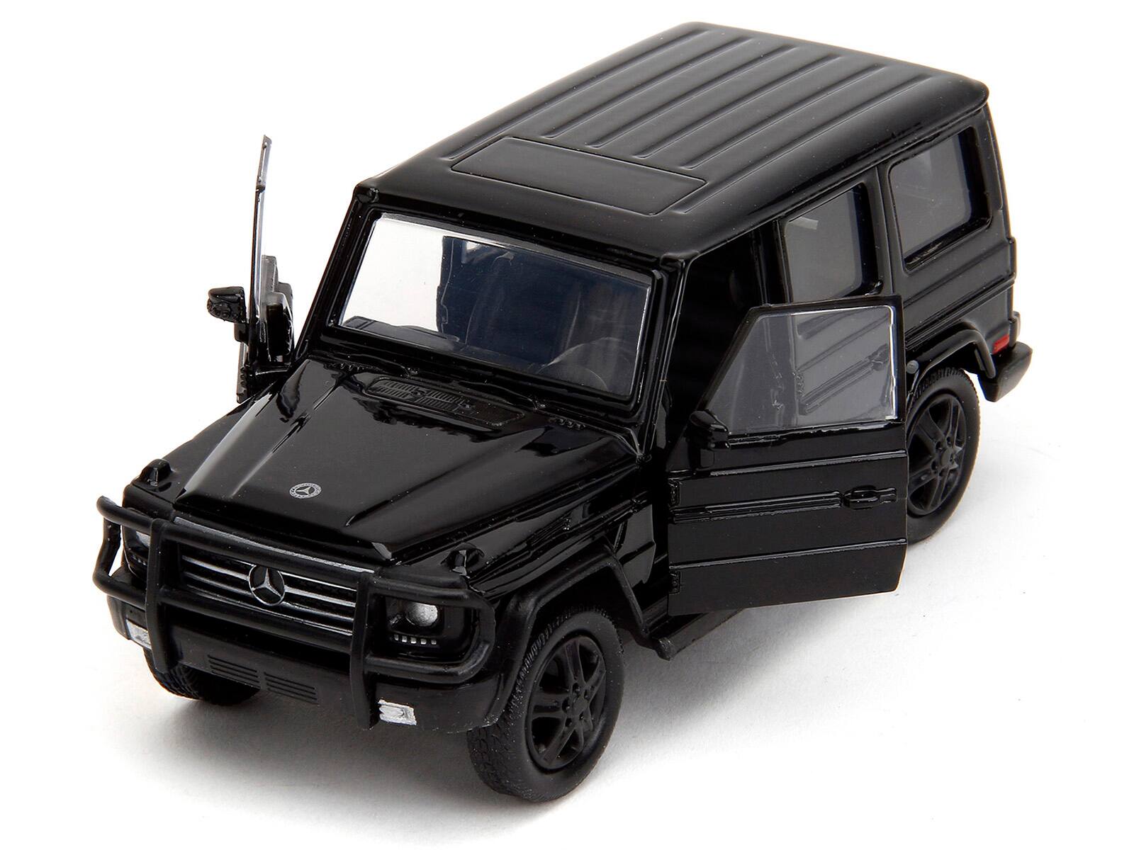 Angle. Jada - Mercedes-Benz G-Class 4x4 Black "Pink Slips" Series 1/32 Diecast Model Car by Jada - Black.