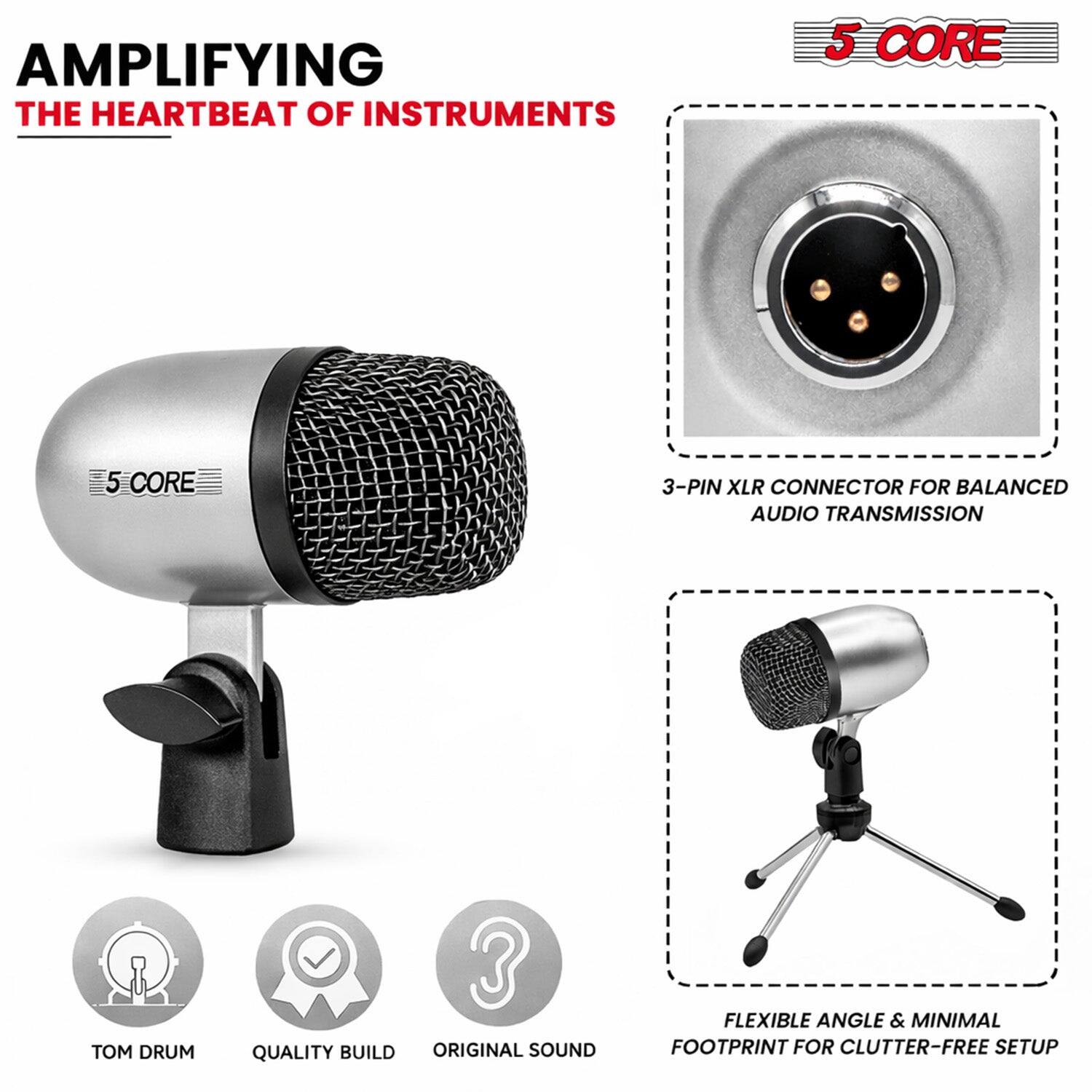 AMPLIFYING THE HEARTBEAT OF INSTRUMENTS

5 CORE

3-PIN XLR CONNECTOR FOR BALANCED AUDIO TRANSMISSION

DRUM C QUALITY BUILD

ORIGINAL SOUND

FLEXIBLE ANGLE & MINIMAL FOOTPRINT FOR CLUTTER-FREE SETUP