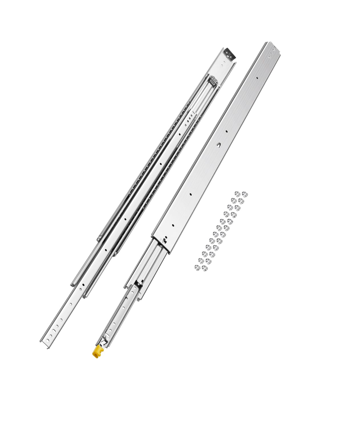 VEVOR - Set of 2 Drawer Rails, Sizes 16 18 20 24 30 35 37.4 59 24 32 36 40 48 60 in, Capable of Supporting 500 lbs - Silver price history on PriceWatchPro