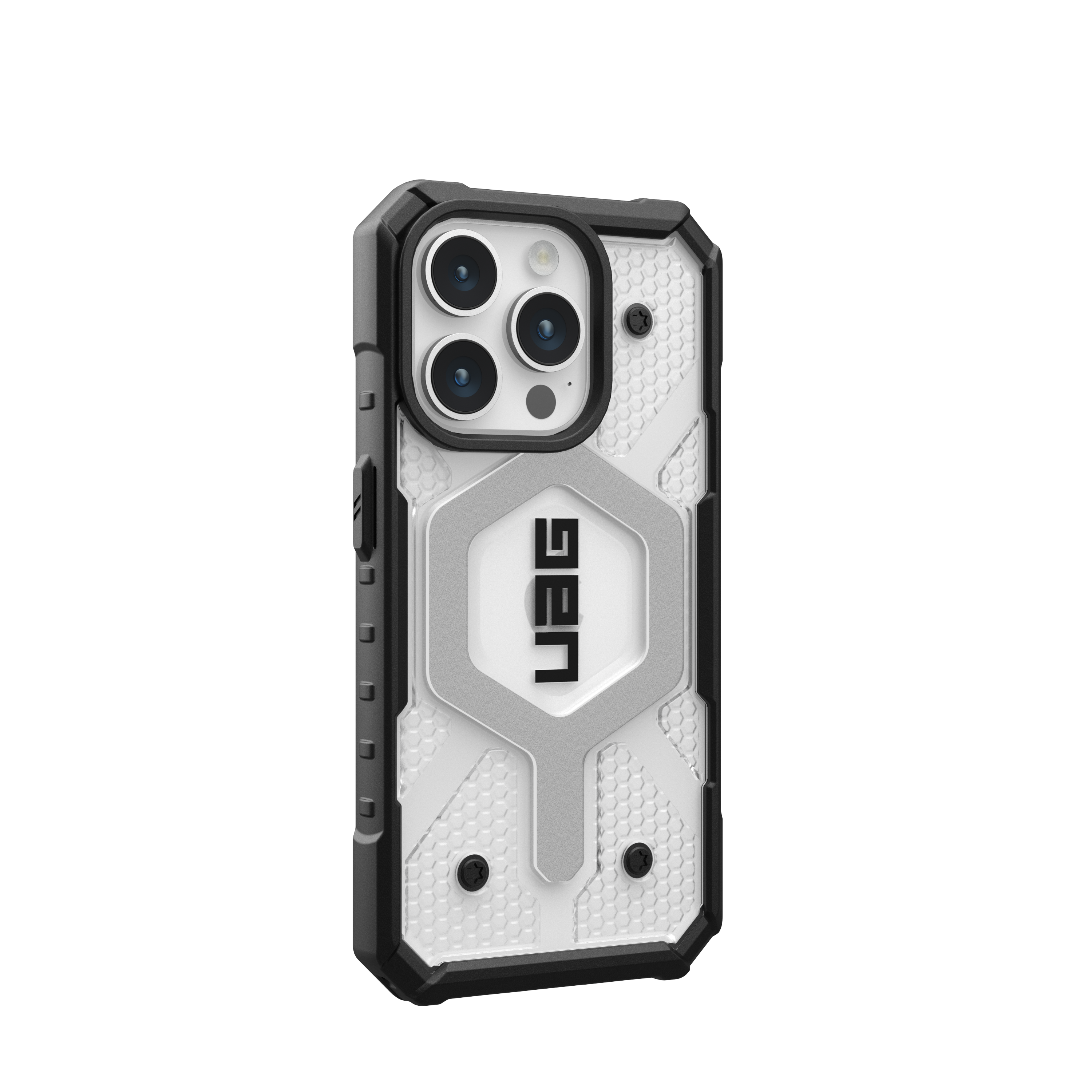 Back. UAG - Pathfinder Series Case with Magsafe for Apple iPhone 15 Pro - Ice.