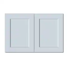 Boyel Living - 36in.W x12in.D x24in.H Dove WALL CABINET Fully assembled Cabinet With Two HDF Doors - Gray