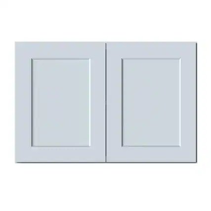 Front. Boyel Living - 36in.W x12in.D x24in.H Dove Gray WALL CABINET Fully assembled Cabinet With Two HDF Doors - Gray.