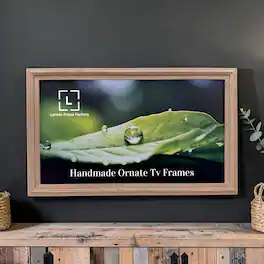 LAREDO FRAME FACTORY - 65 inch Handmade Tv frame for Samsung The Frame tv and Frame Pro Model - RUSTIC DRIFT WOOD