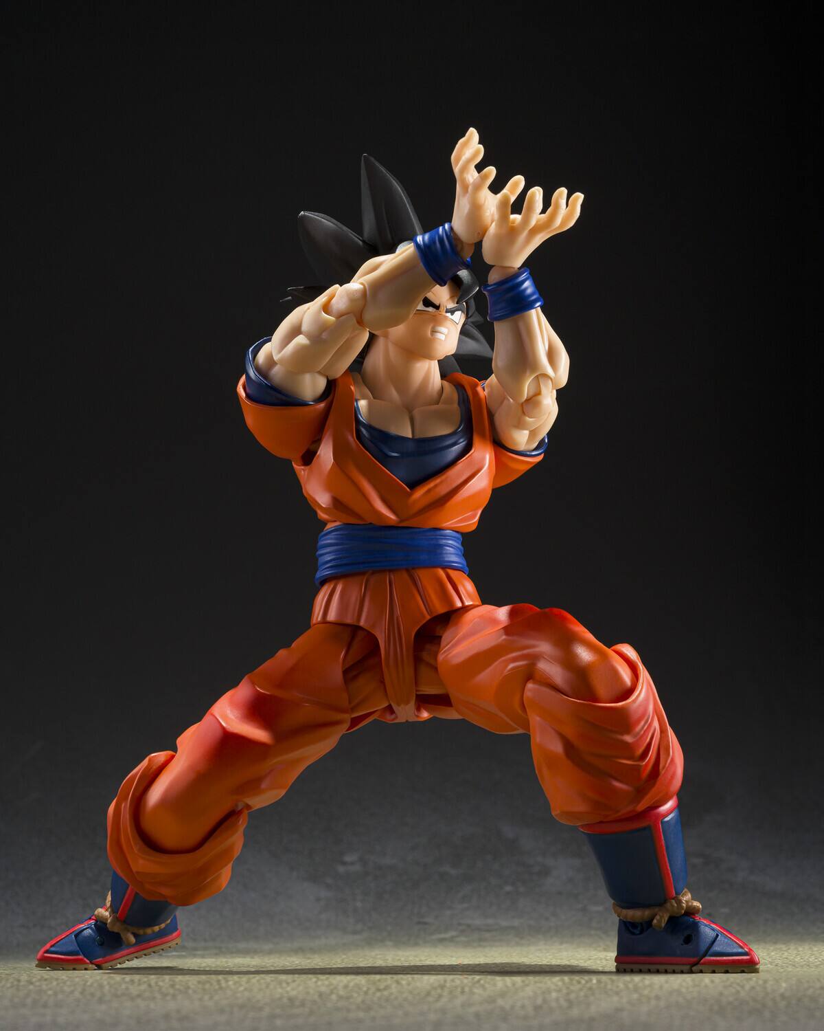 Alt View 4. PopMarket - Tamashii Nations - Dragon Ball Z - S.H.Figuarts - Son Goku Kind-Hearted Saiyan Action Figure   - COLLECTIBLES - Multicolor.