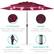 - UV Protection
Fabric shade made from quality polyester to diffuse sunlight
- Durable
Powder-coated steel withstands wear over time
- Built-In Crank
Pully-assisted crank opens and closes the umbrella
- Push-Button Tilt
Freely adjust the angle with a locking tilt joint