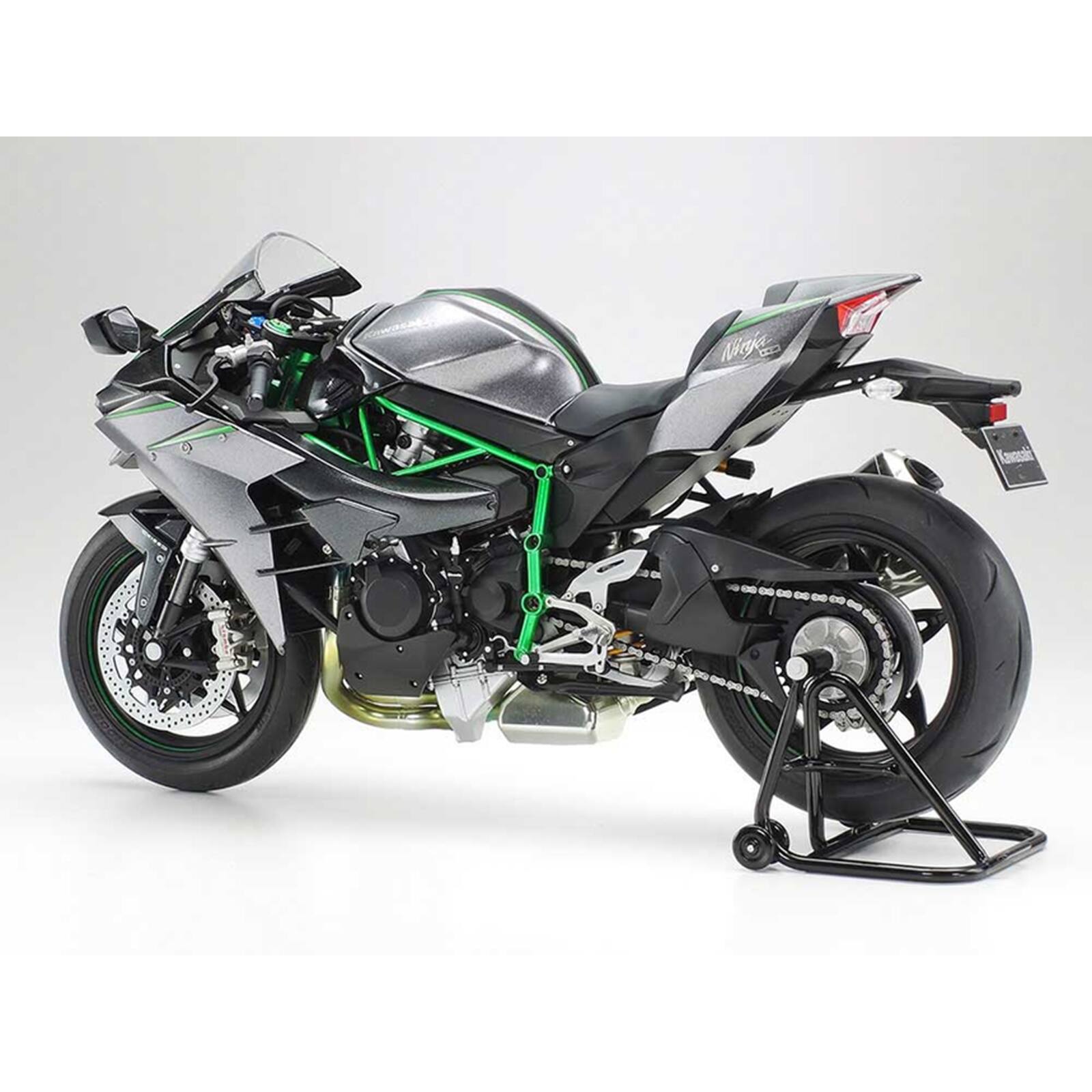 Alt View 3. Tamiya - Model Kit Kawasaki Ninja H2 Carbon Motorcycle 1/12 Scale Model by Tamiya.