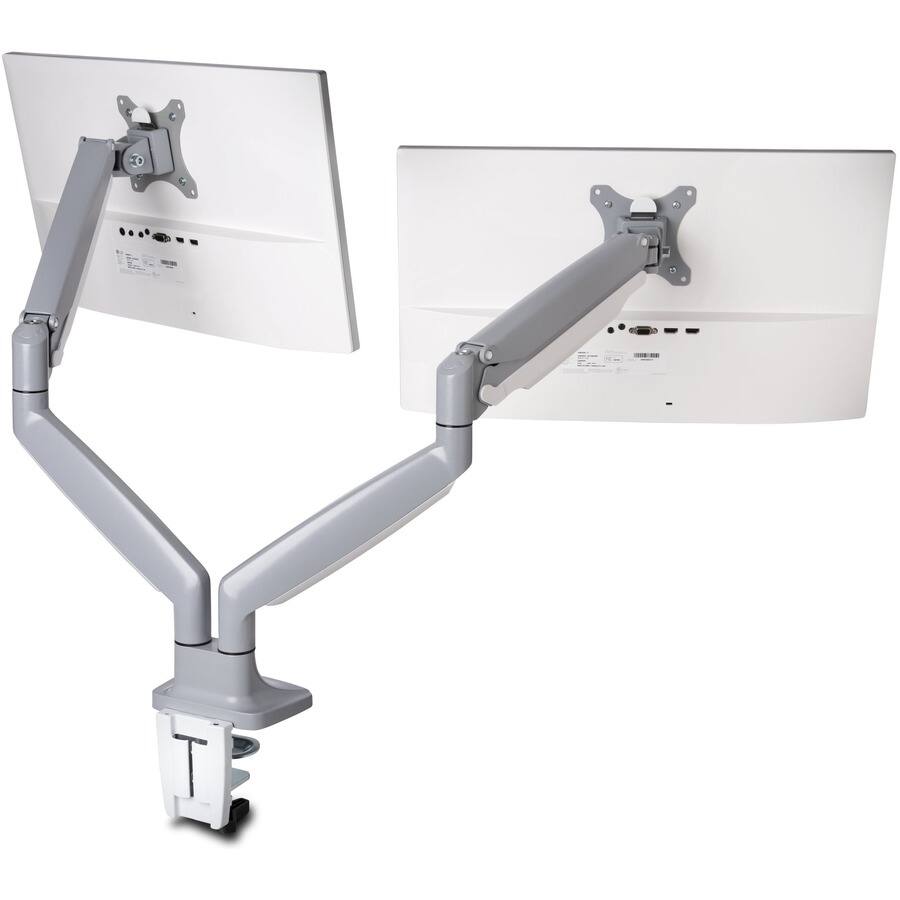 Alt View 7. Kensington - Kensington SmartFit Mounting Arm for Monitor - Silver Gray - 2 Display(s) Supported - 32" Screen Support - 39.60 lb Load - Silver Gray.