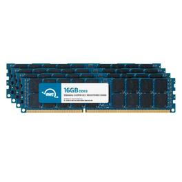 OWC - 64GB (4x16GB) DDR3 1066MHz 2Rx4 CL7 ECC Registered 240-pin RDIMM Memory RAM for Workstations, Servers, NAS Systems - Black Chips