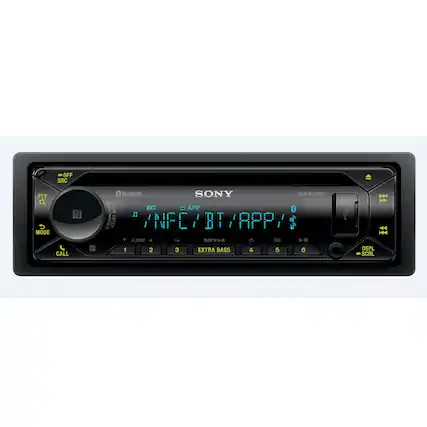 OFF SRC PTY Q N MODE CALL & Bluetooth SONY MEX-NS300ST MENU HS0 EQ 1l APP & /NFC /NFC/BT/RPP/: RPP A VOICE ENTER ALBUM 55W W xa MIC 1 2 3 EXTRA BASS 4 5 6 P |4 DSPL SCRL