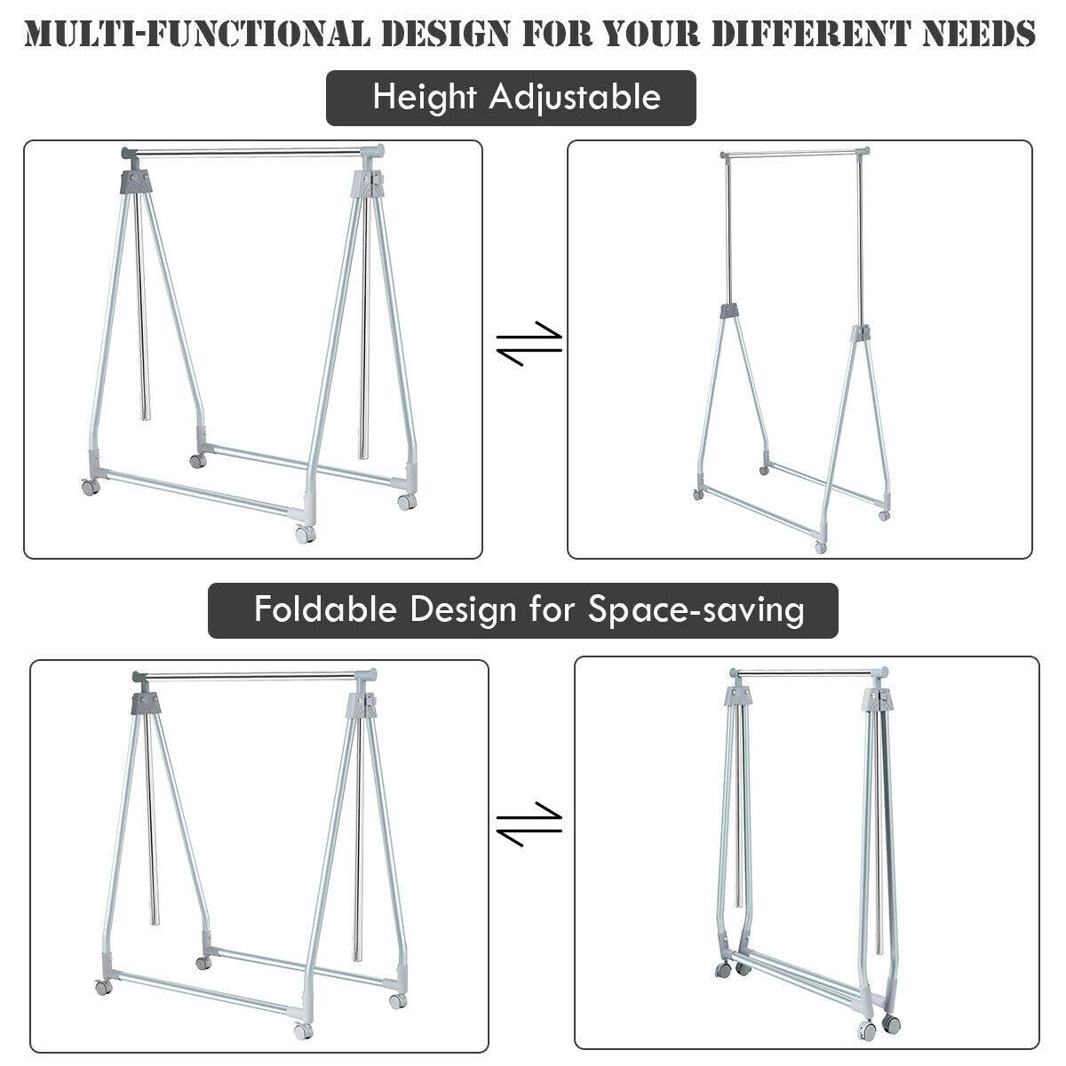 MULTI-FUNCTIONAL DESIGN FOR YOUR DIFFERENT NEEDS
Height Adjustable
Foldable Design for Space-saving