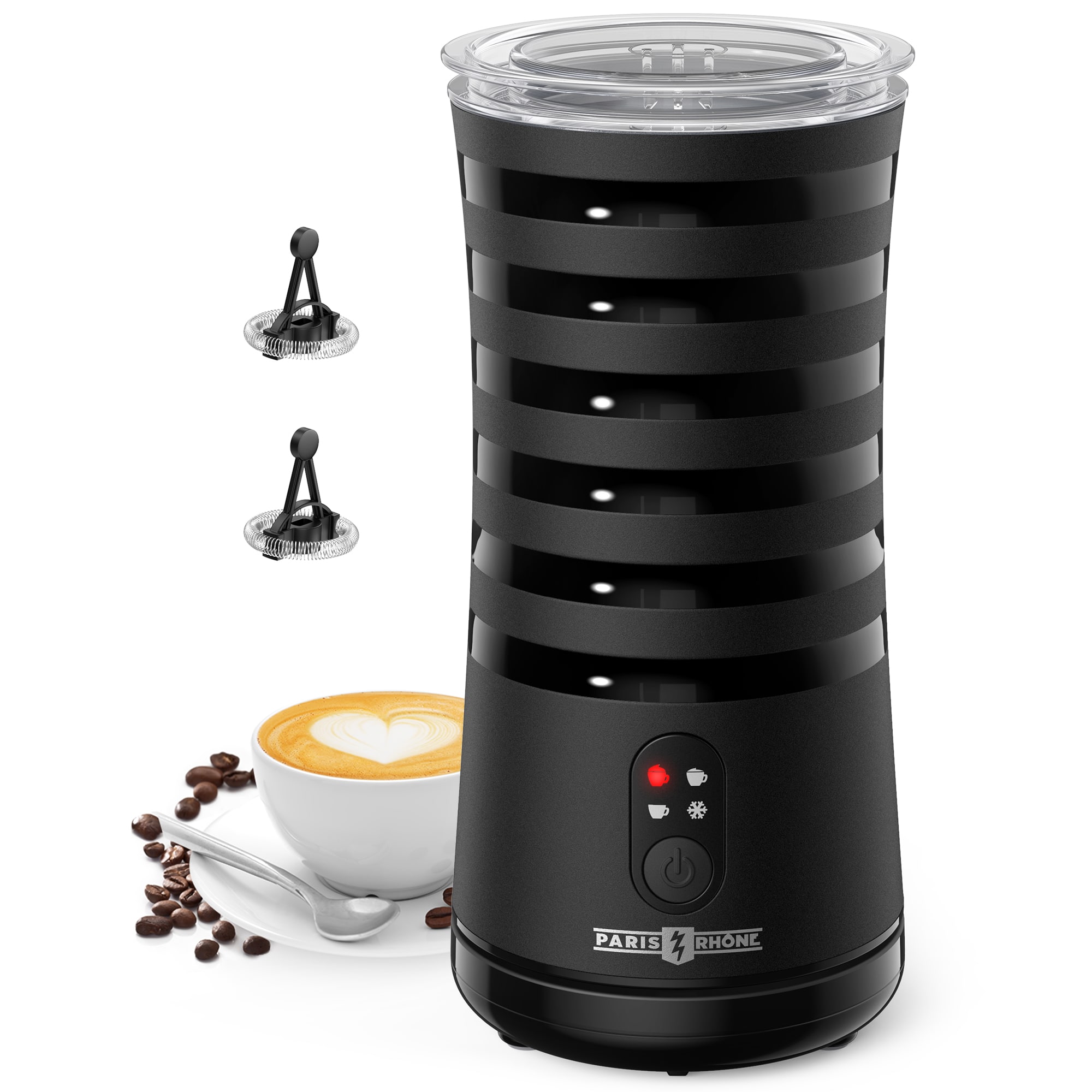 Paris - 4-in-1 Electric Milk Frother – Multifunctional Coffee Frother & Steamer, Hot/Cold Foam Maker, Milk Warmer - Black price history on PriceWatchPro