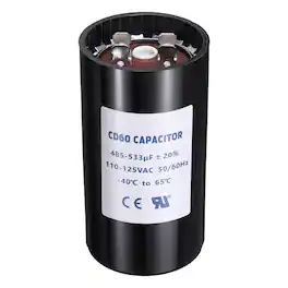 Unique Bargains - CD60 Capacitor 485-533 Mfd, 110-125 VAC Run Motor Start Capacitor 50/60Hz for Fan/Well Pump
