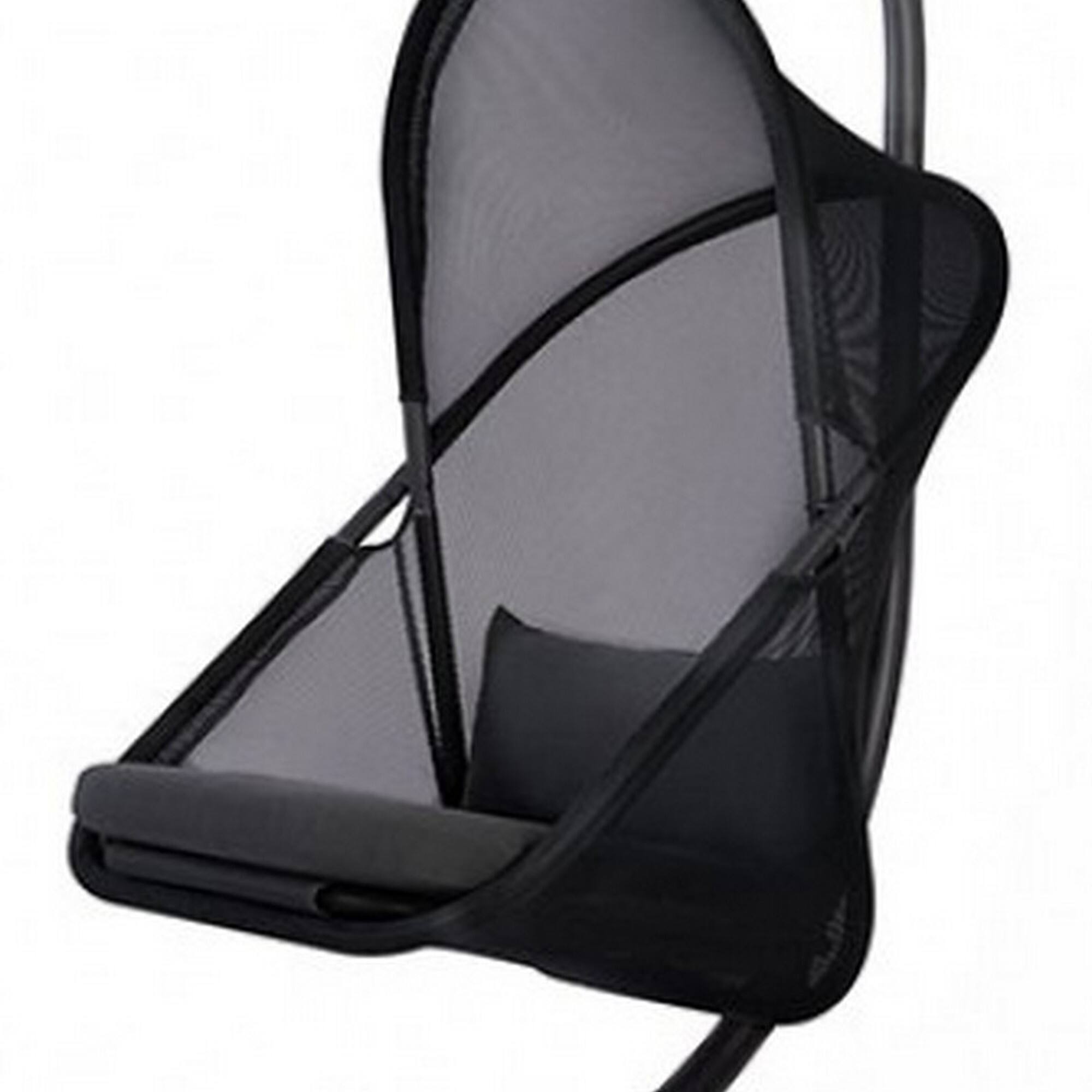Alt View 1. Manhattan Lane - 28 Inch Swing Chair, Sturdy Steel Frame, Breathable Mesh - Black, Gray.