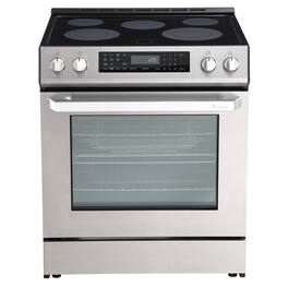 Rangaire - 30" Electric Range Self-cleaning Air Fry True Convection Oven Slide-in RRE303GS - Stainless Steel