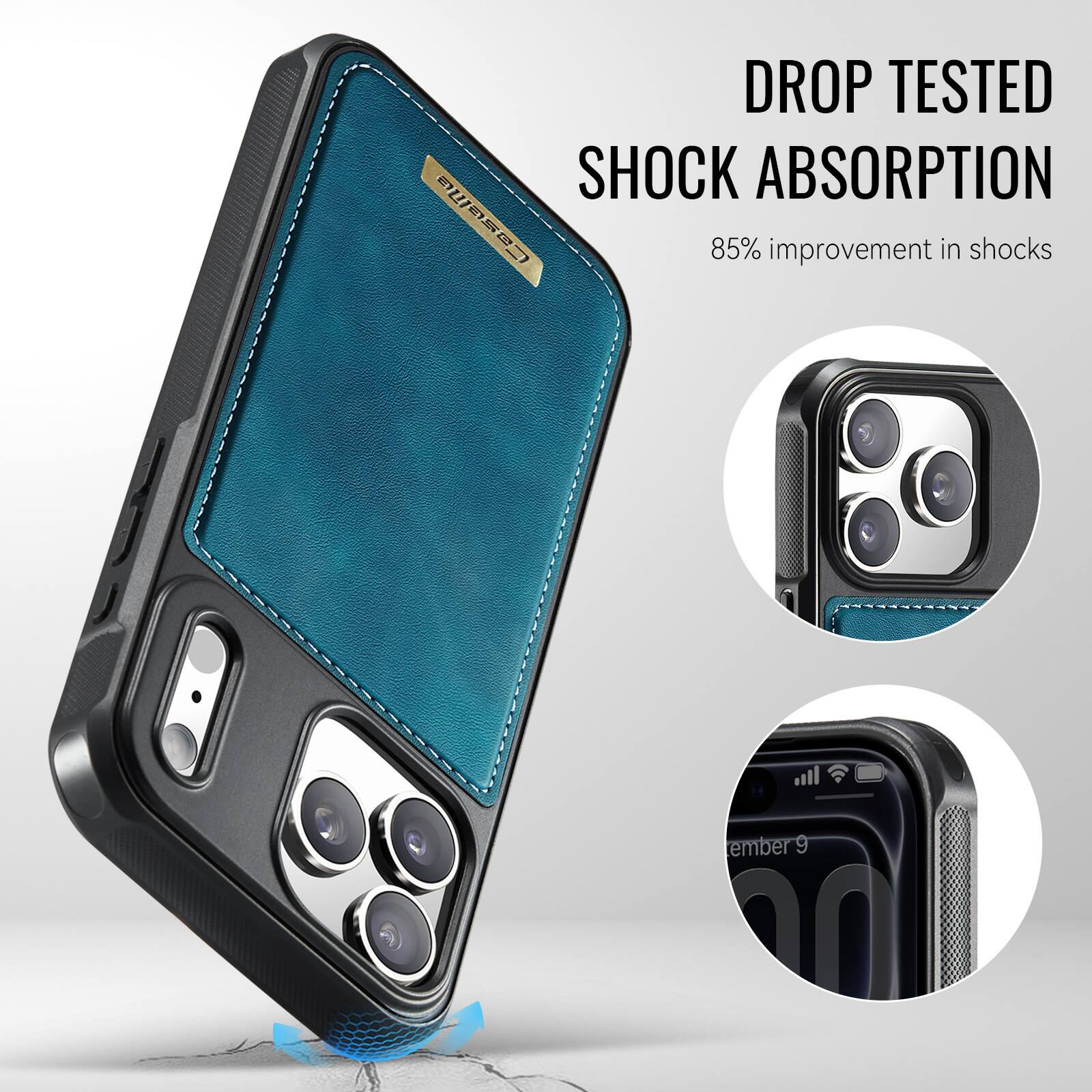 DROP TESTED SHOCK ABSORPTION  
85% improvement in shocks