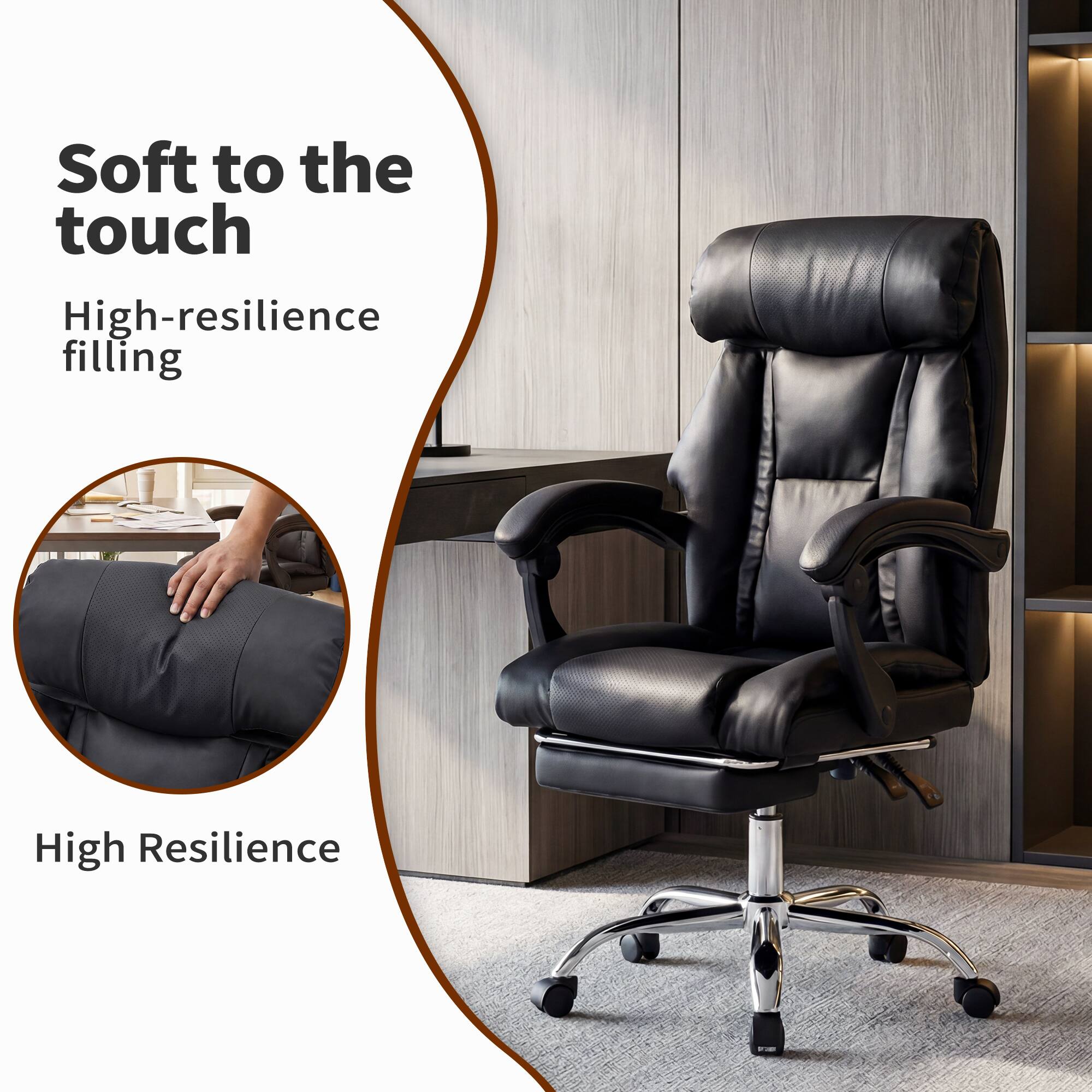 Soft to the touch  
High-resilience filling  
High Resilience
