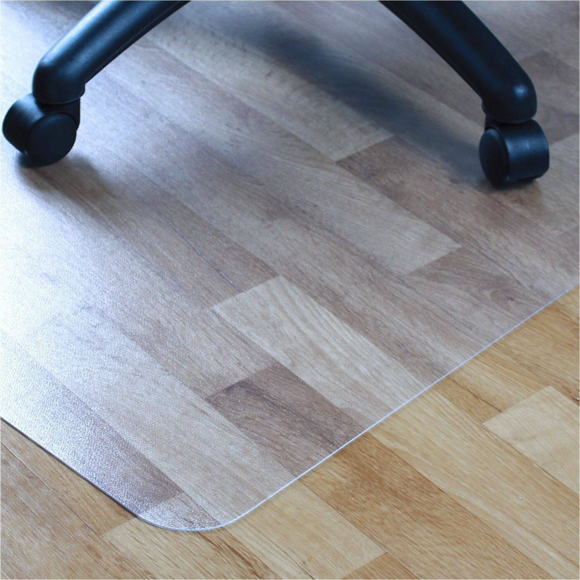 Alt View 20. Floortex - Advantagemat Phthalate Free Vinyl Rectangular Chair Mat for Hard Floor - 45'' x 53'' - Clear.