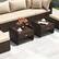 Back. Costway - 2 Pieces Outdoor Patio PE Wicker Ottomans with Removable Cushions Footstools - Mixed Brown + Beige.