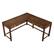 Front. OSP Home Furnishings - Baton Rouge L-Shape Desk - Brushed Walnut.
