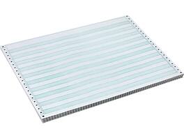 Staples - 14.875" x 11" Business Paper, 15 lbs., 100 Brightness, 3500/Carton - White/Green