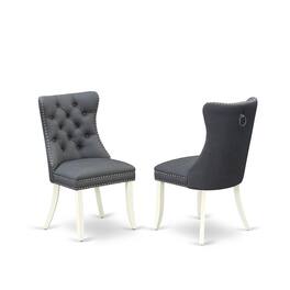 East West Furniture - Parson Chairs - White