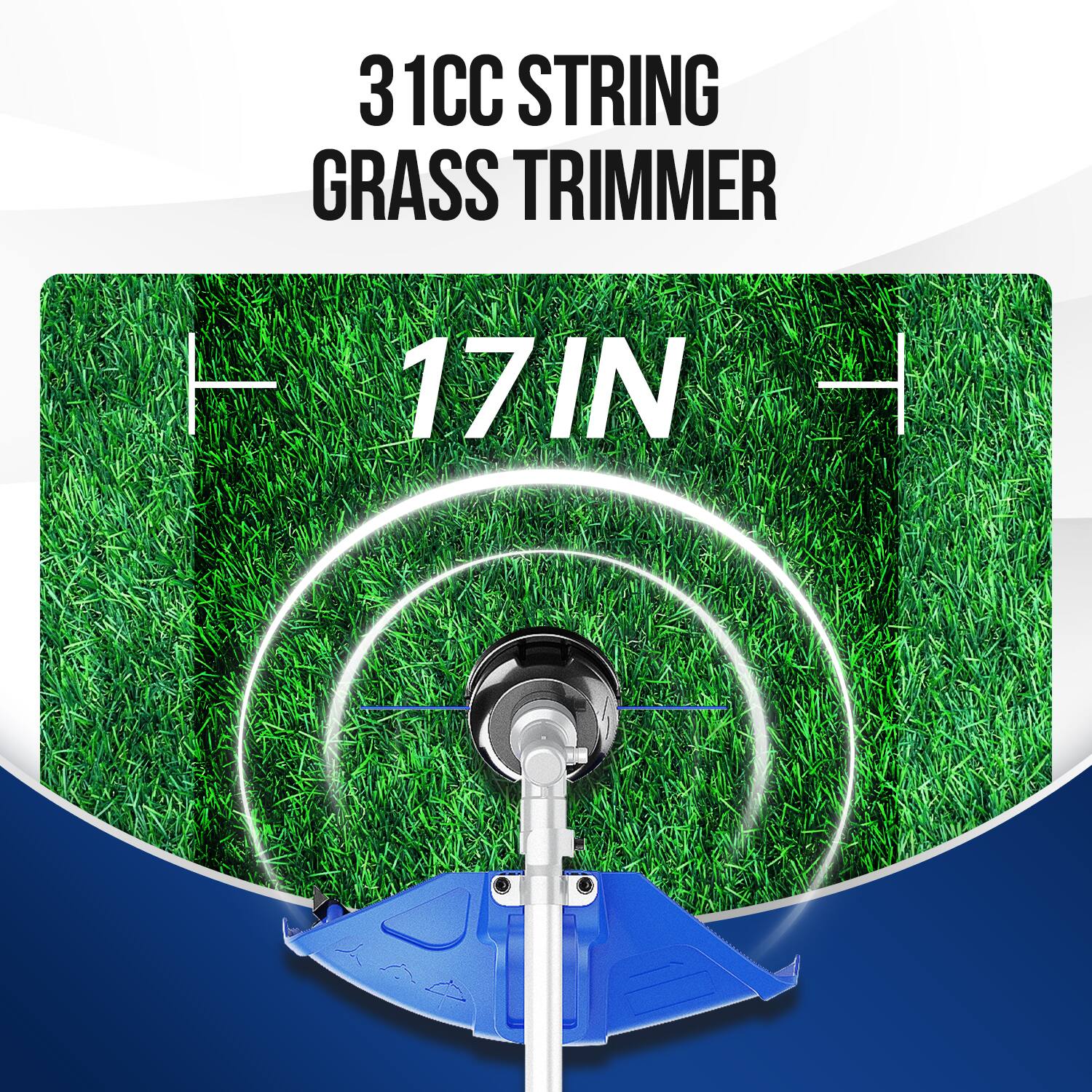 31CC STRING GRASS TRIMMER  
17 IN