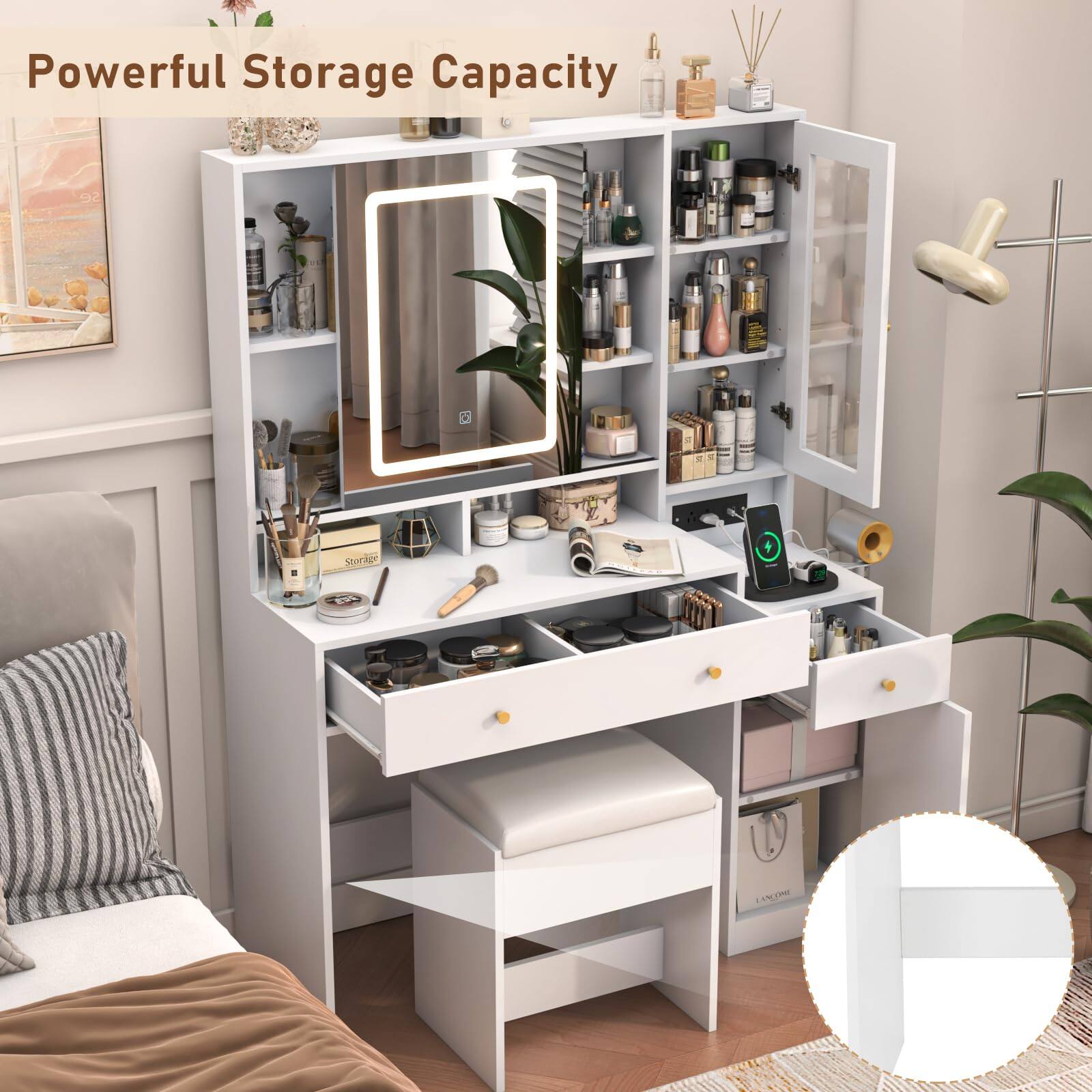Powerful Storage Capacity  
Storage  
LANCOME
