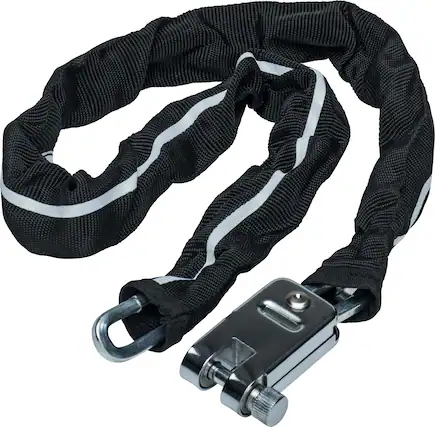 Front. Bell - Rampage 400 Chain Lock for Bike and Scooter - Black.