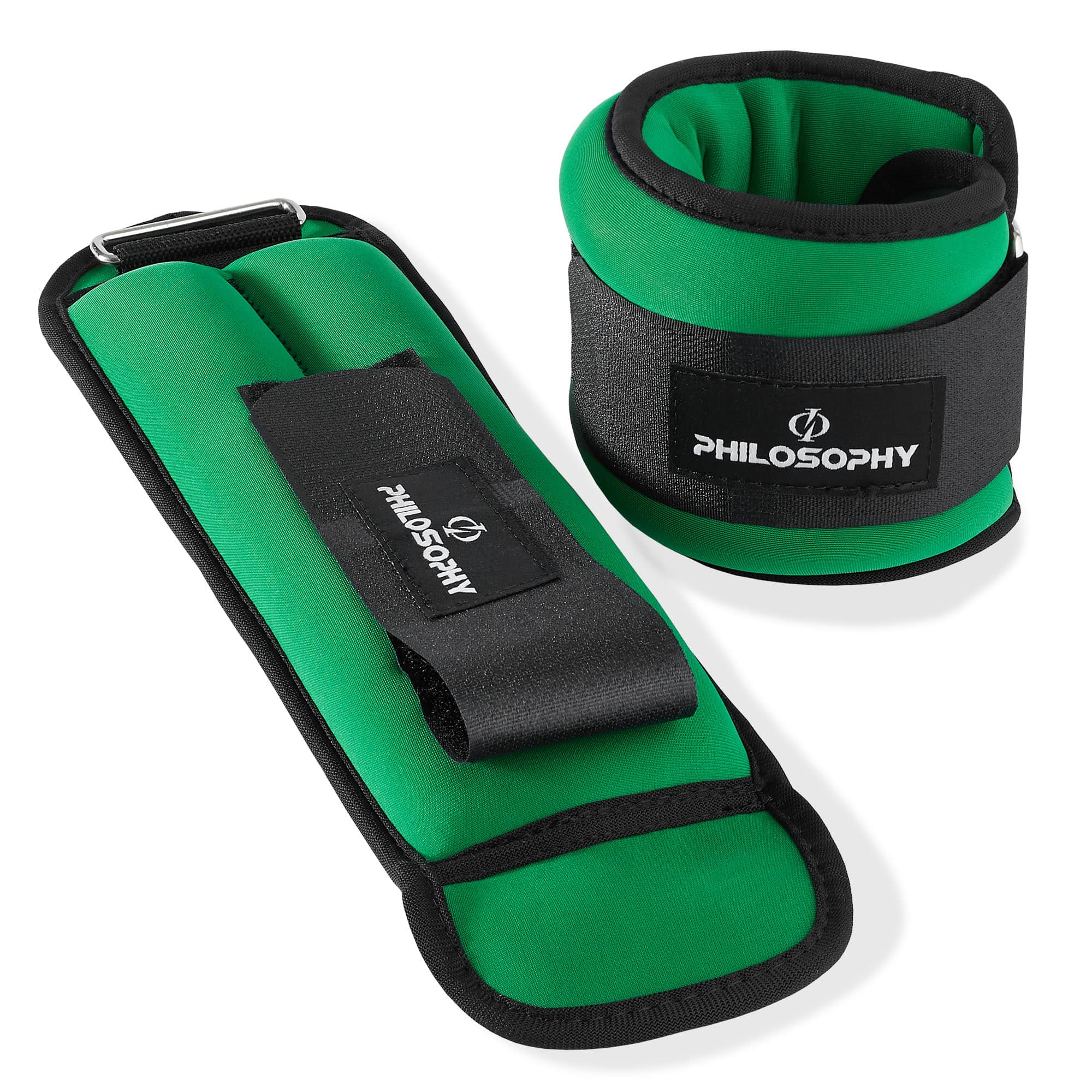 Philosophy Gym - Ankle/Wrist Weights Set for Training and Fitness - Green