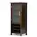 Angle. Simpli Home - Avalon High Storage Wine Rack Cabinet - Dark Tobacco Brown.